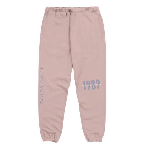 Taylor Swift 1989 (Taylor's Version) Pink drawstring jogger sweatpants - Picture 1 of 1